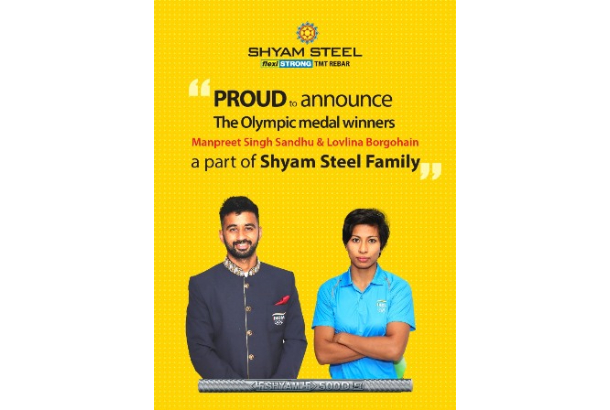 Shyam Steel ropes in Lovlina Borgohain and Manpreet Singh as  Brand Ambassadors